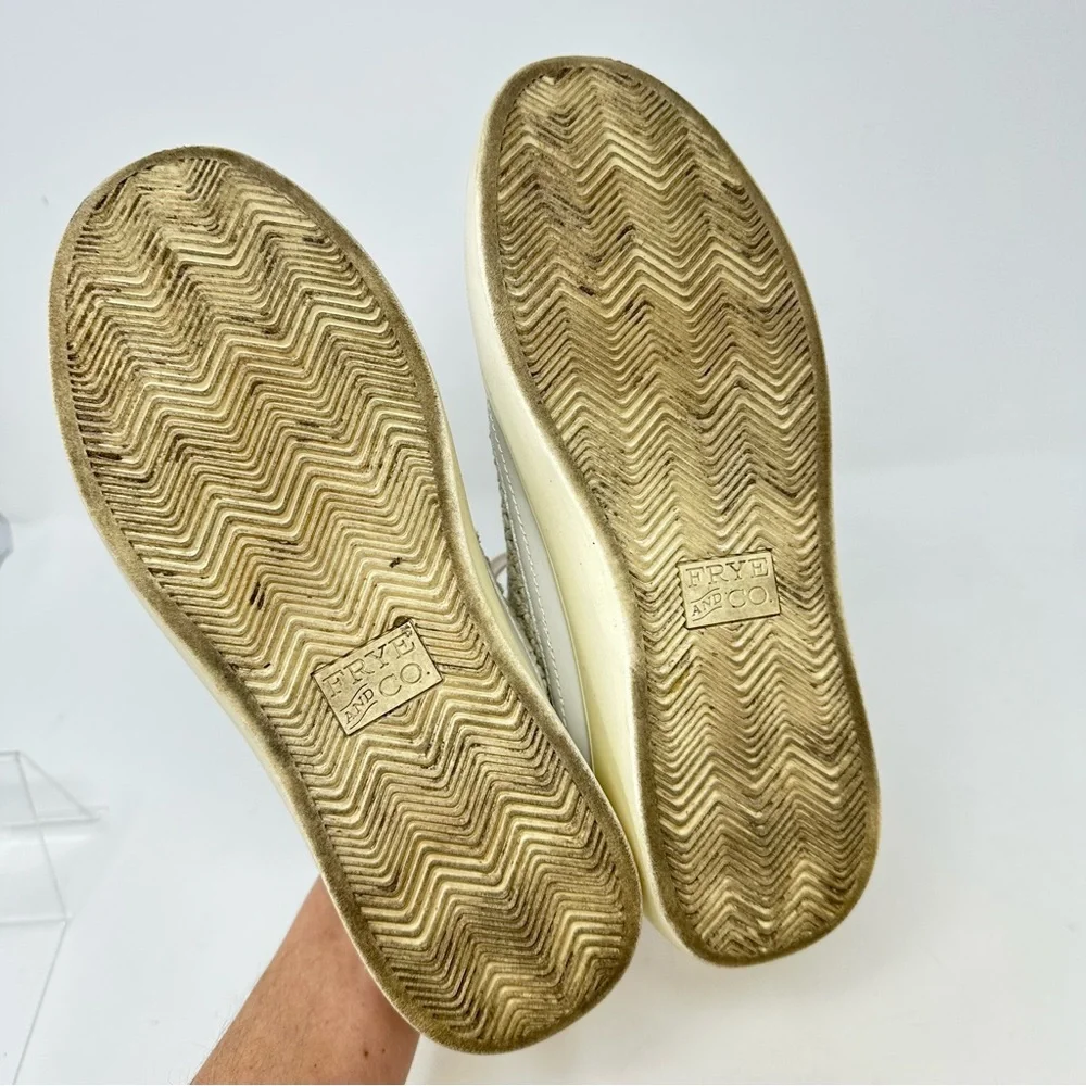 Frye‎ & Co. Taylor Crochet Sneaker Ivory Size 7.5